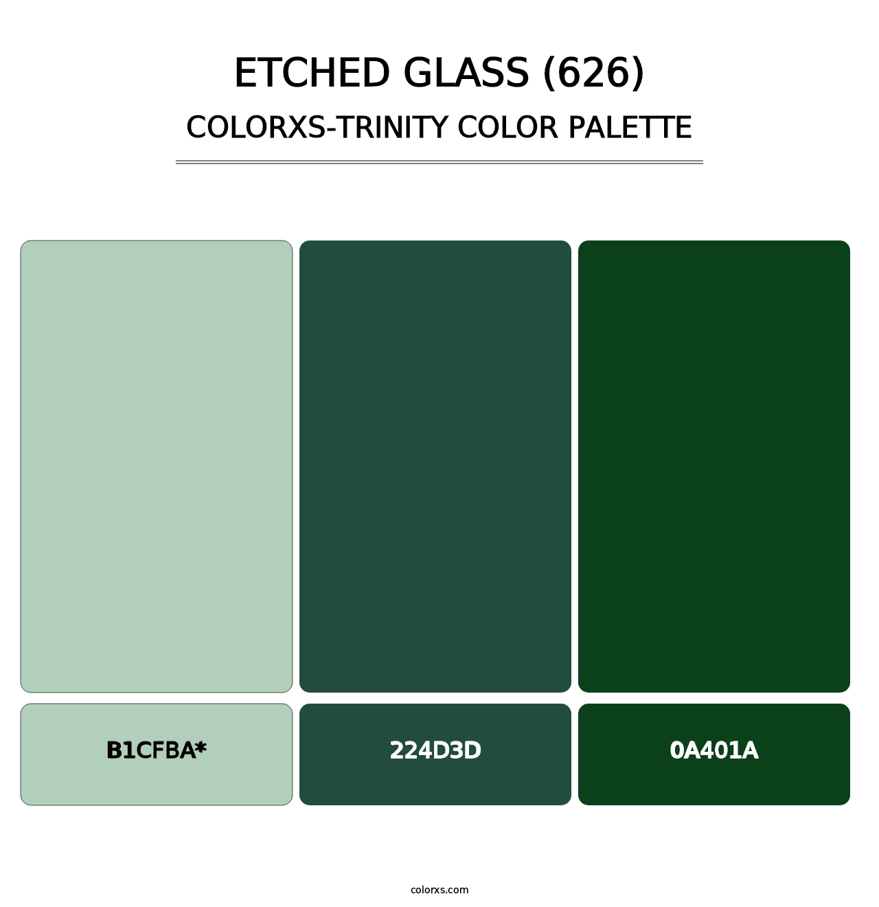 Etched Glass (626) - Colorxs Trinity Palette