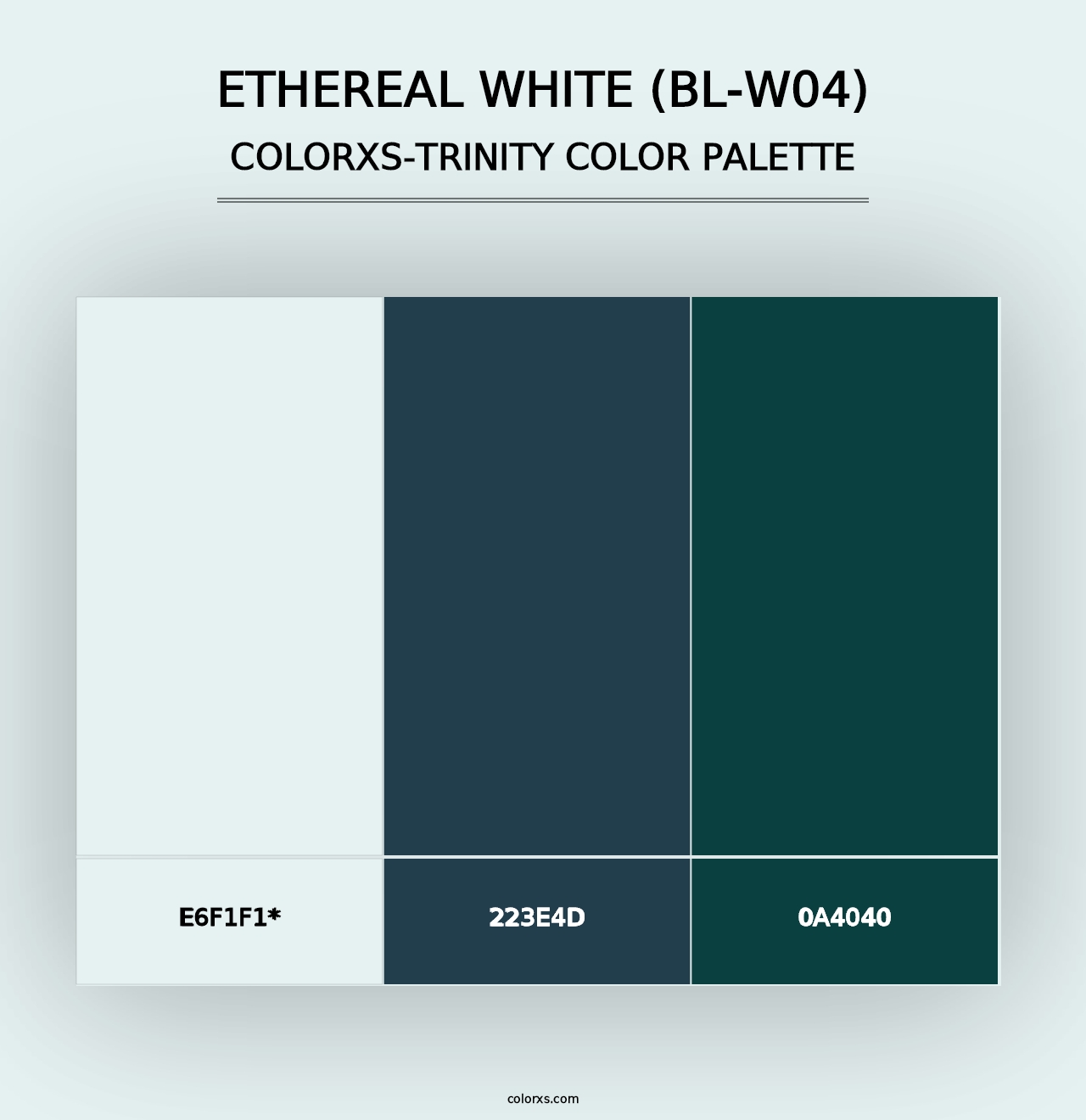 Ethereal White (BL-W04) - Colorxs Trinity Palette