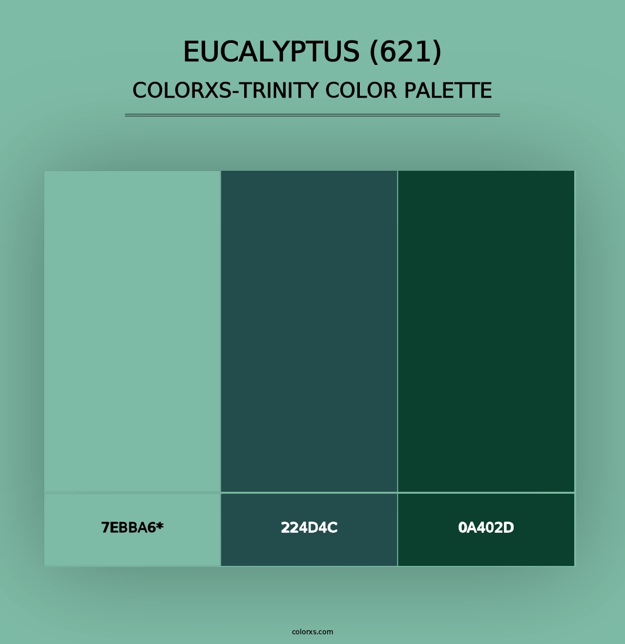 Eucalyptus (621) - Colorxs Trinity Palette