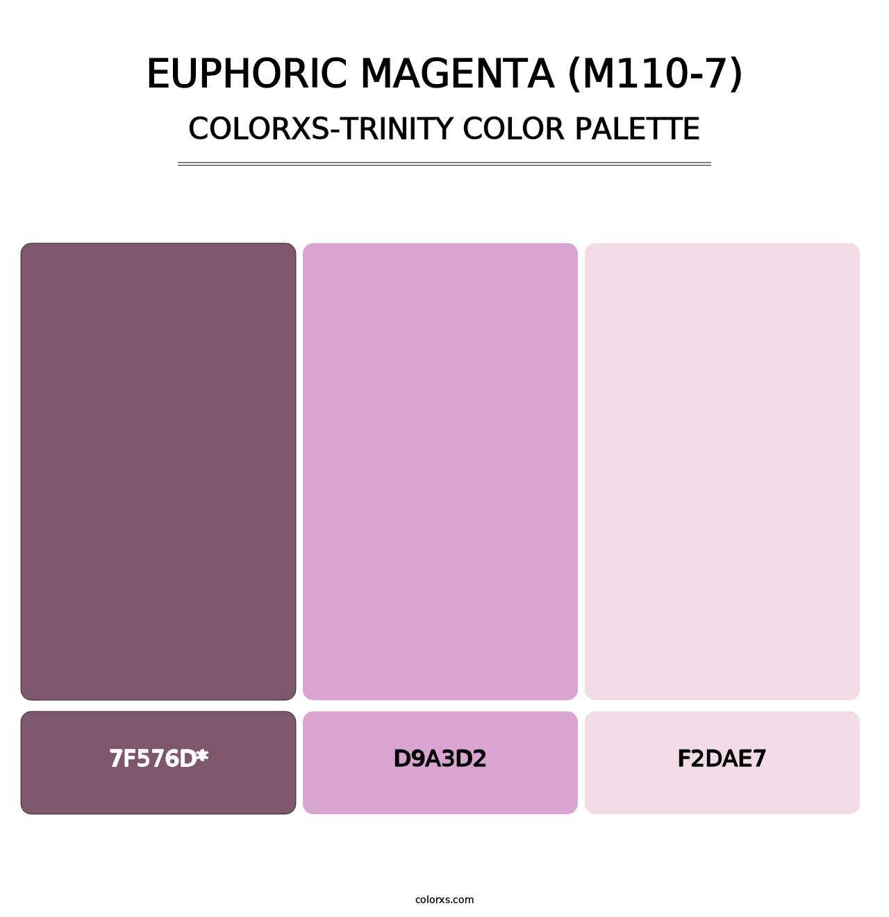 Euphoric Magenta (M110-7) - Colorxs Trinity Palette