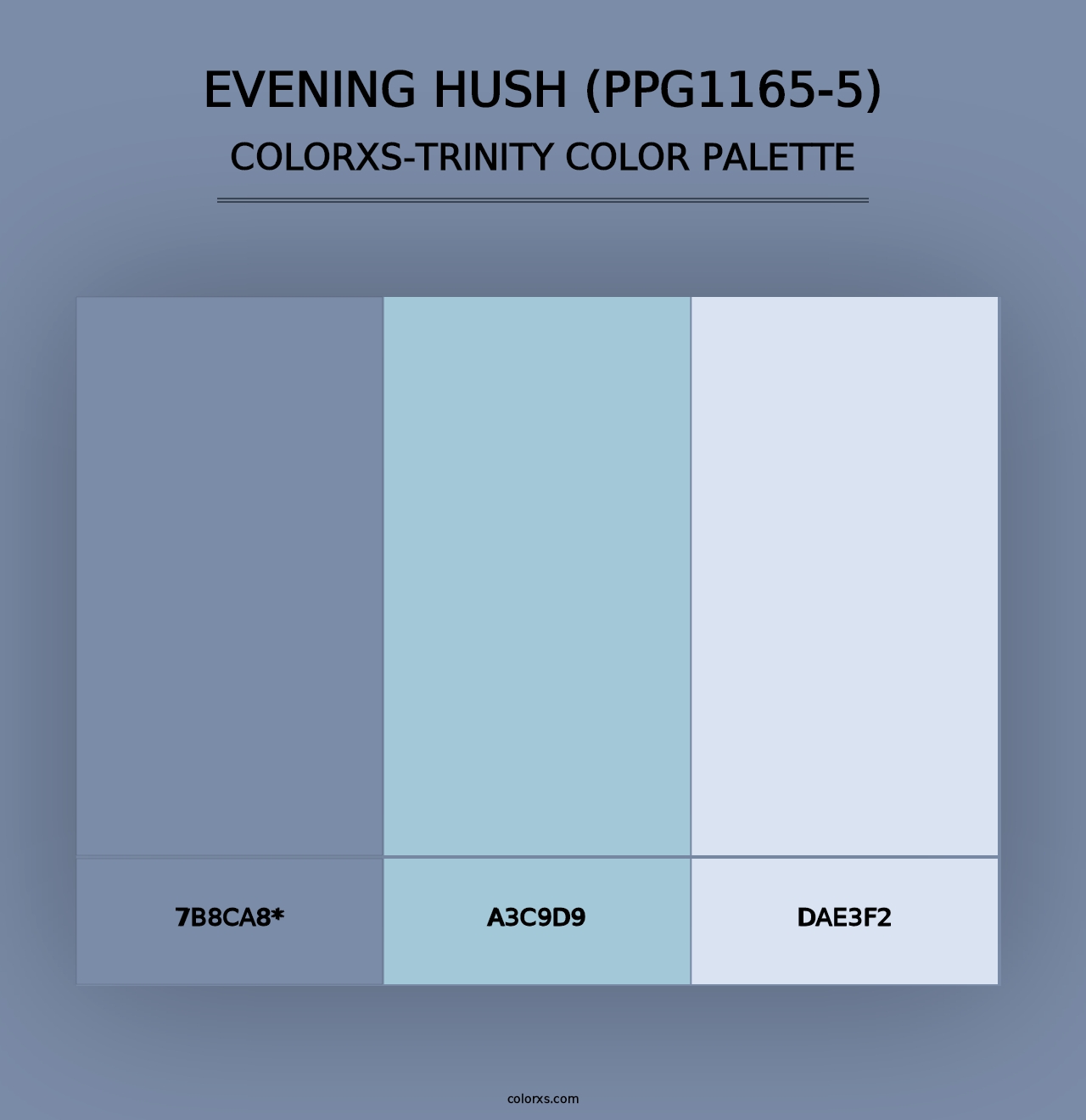 Evening Hush (PPG1165-5) - Colorxs Trinity Palette