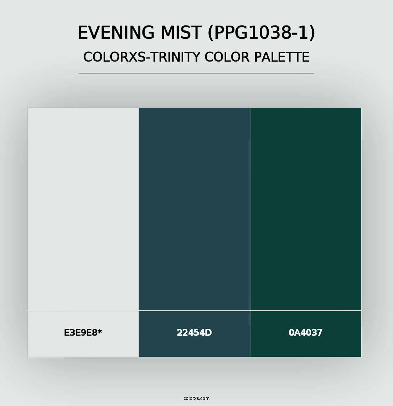 Evening Mist (PPG1038-1) - Colorxs Trinity Palette