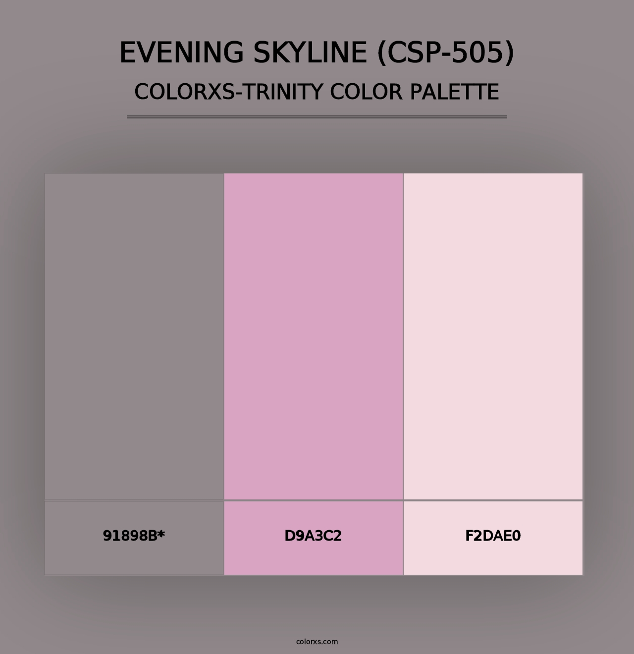 Evening Skyline (CSP-505) - Colorxs Trinity Palette