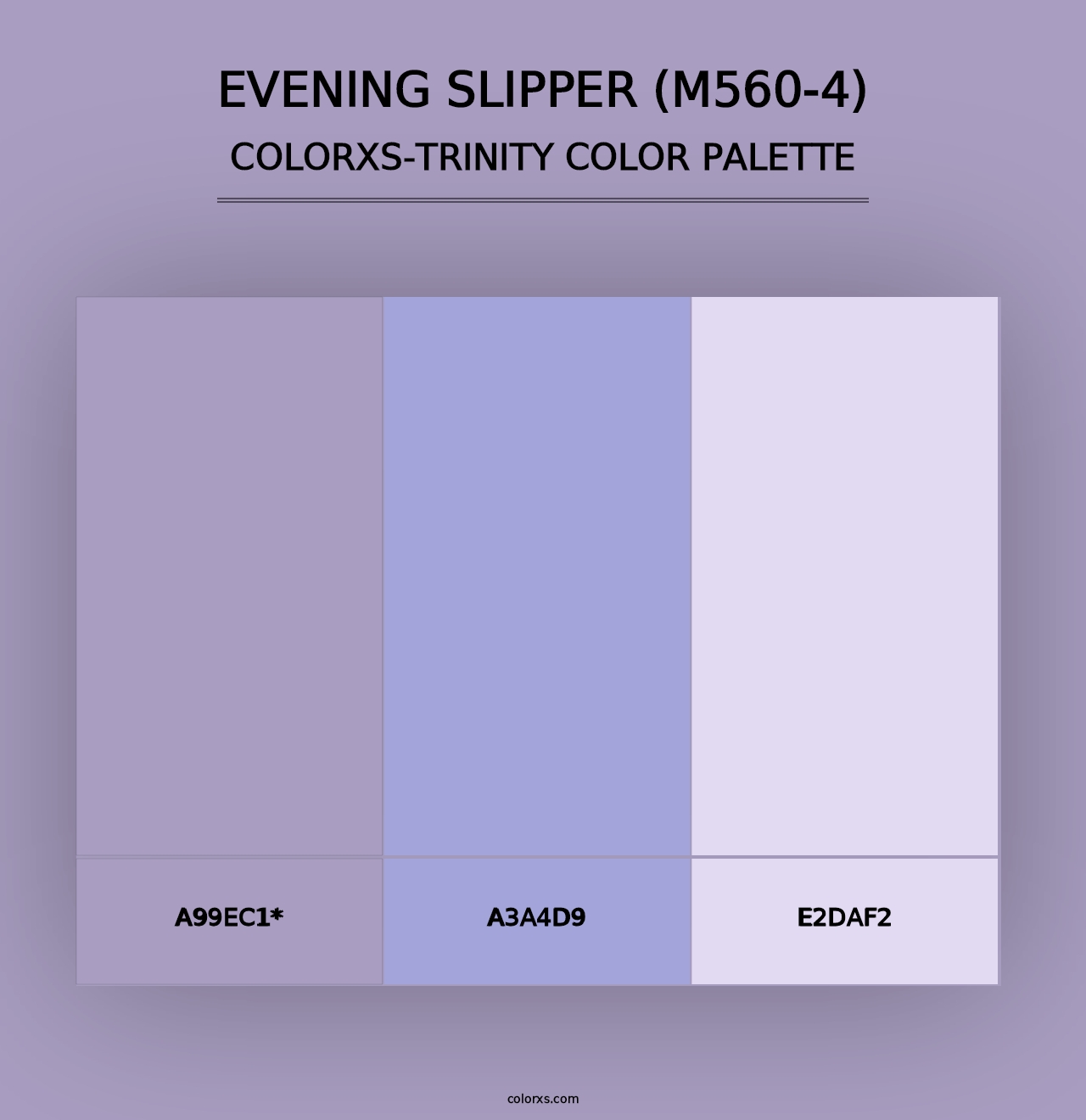 Evening Slipper (M560-4) - Colorxs Trinity Palette