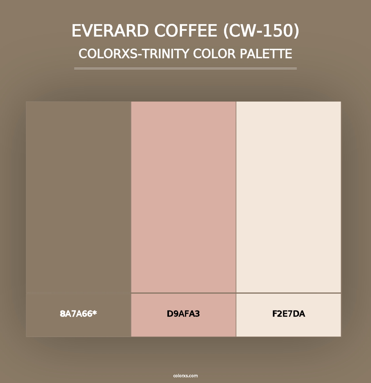 Everard Coffee (CW-150) - Colorxs Trinity Palette