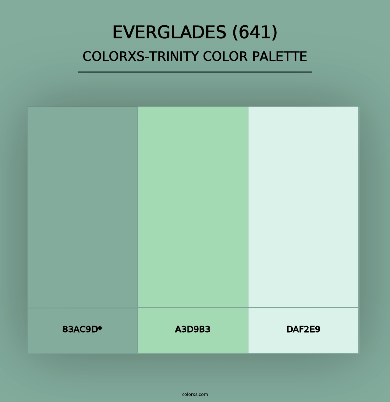 Everglades (641) - Colorxs Trinity Palette