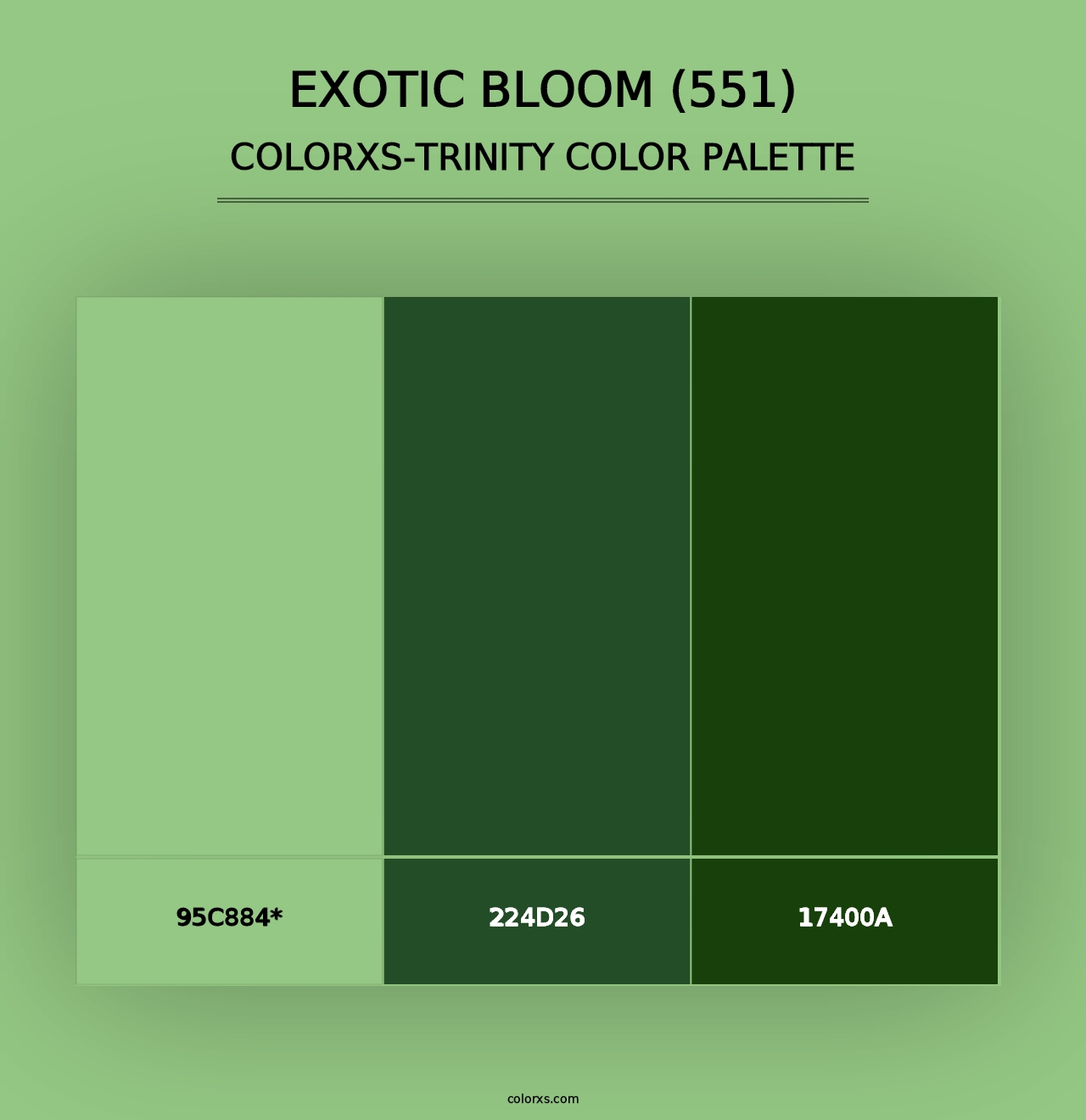 Exotic Bloom (551) - Colorxs Trinity Palette