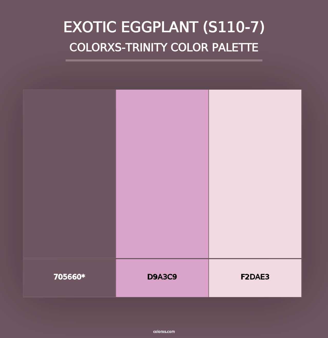 Exotic Eggplant (S110-7) - Colorxs Trinity Palette