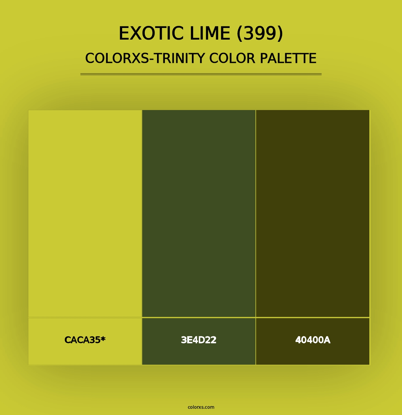 Exotic Lime (399) - Colorxs Trinity Palette