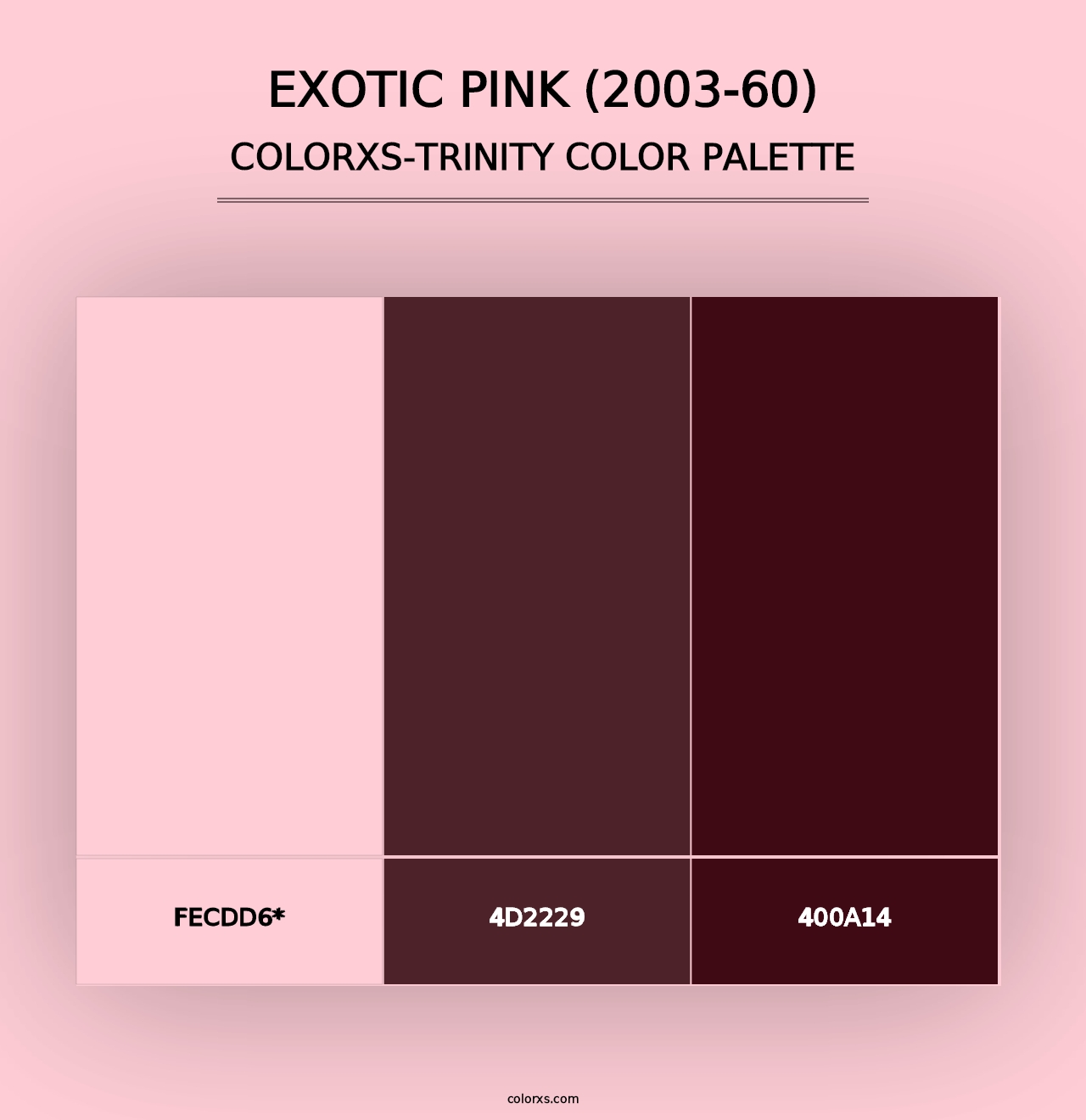 Exotic Pink (2003-60) - Colorxs Trinity Palette