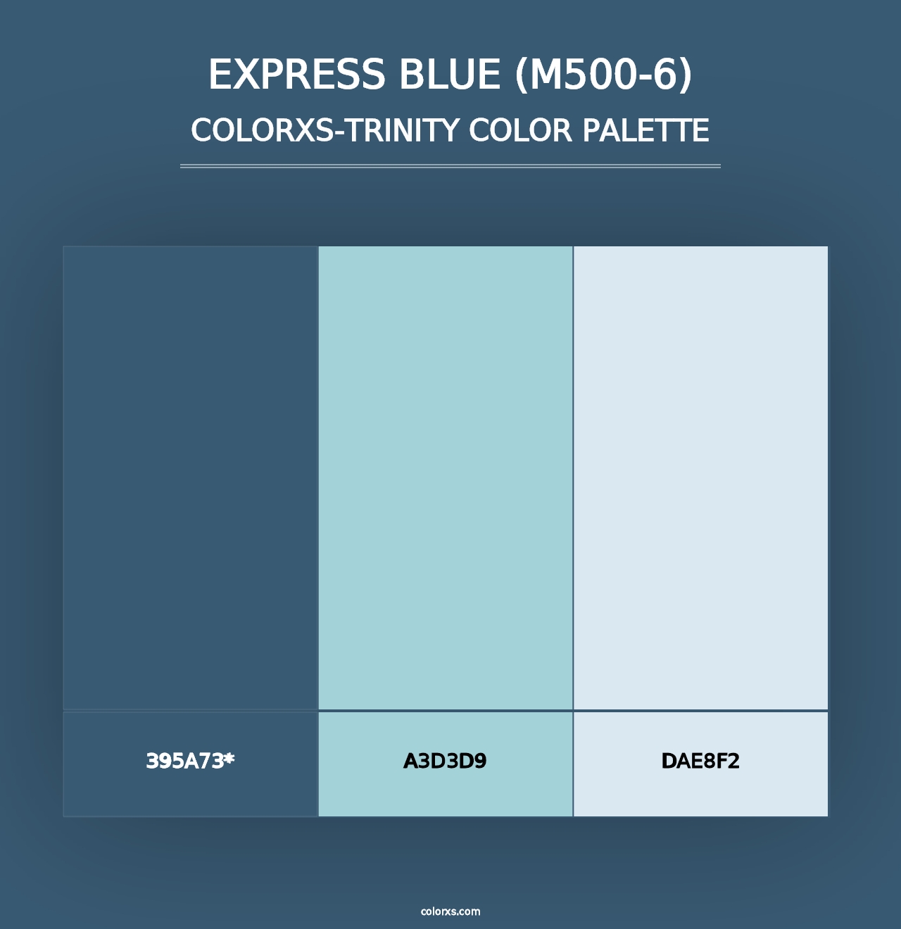 Express Blue (M500-6) - Colorxs Trinity Palette