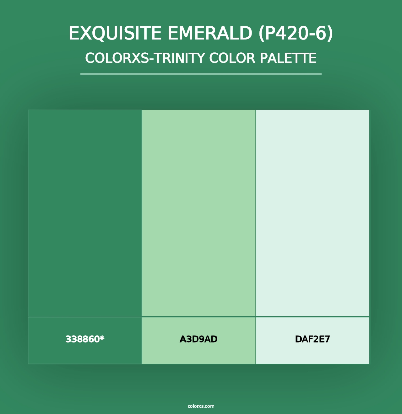 Exquisite Emerald (P420-6) - Colorxs Trinity Palette