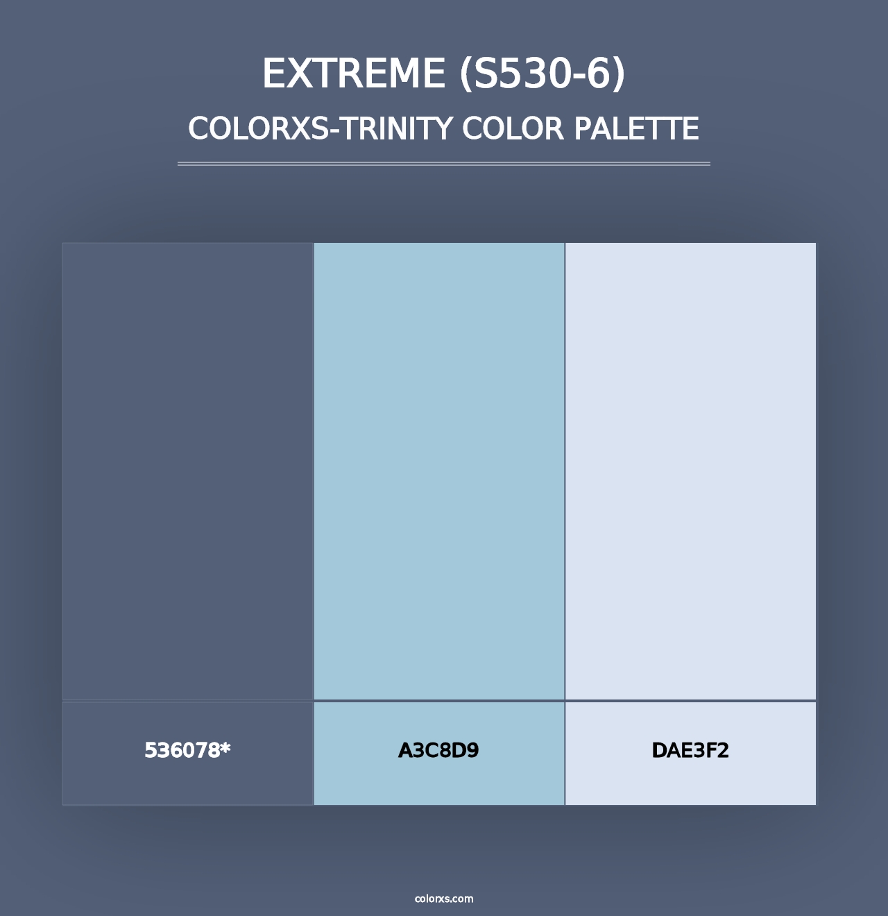 Extreme (S530-6) - Colorxs Trinity Palette