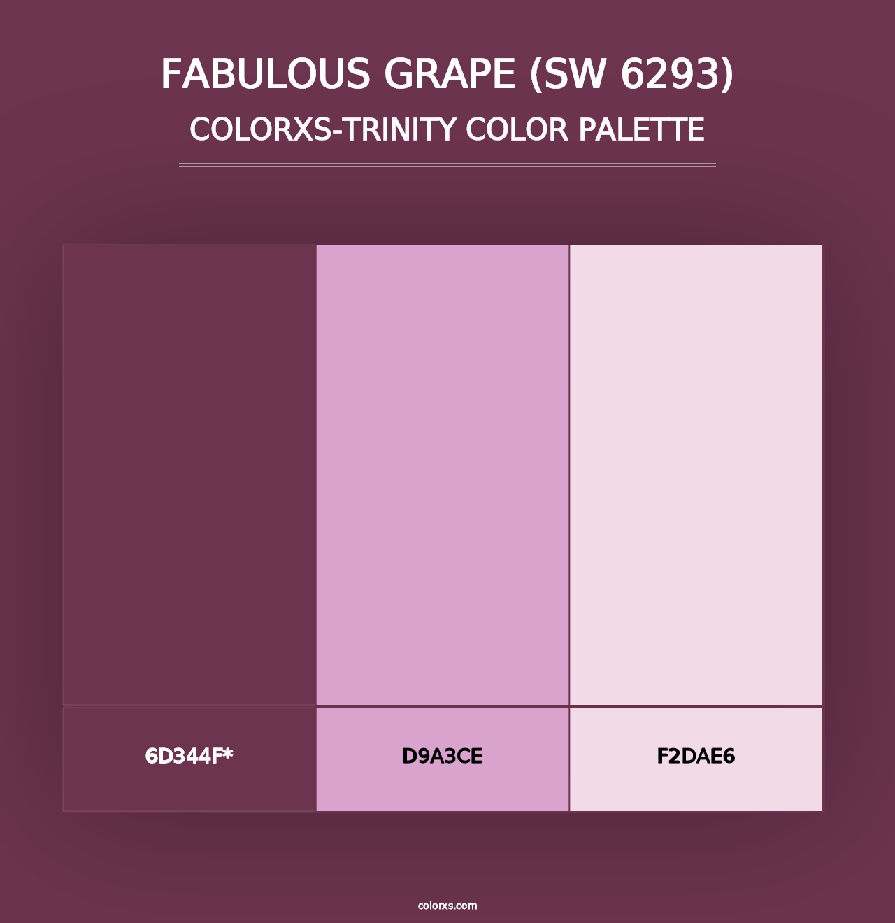 Fabulous Grape (SW 6293) - Colorxs Trinity Palette