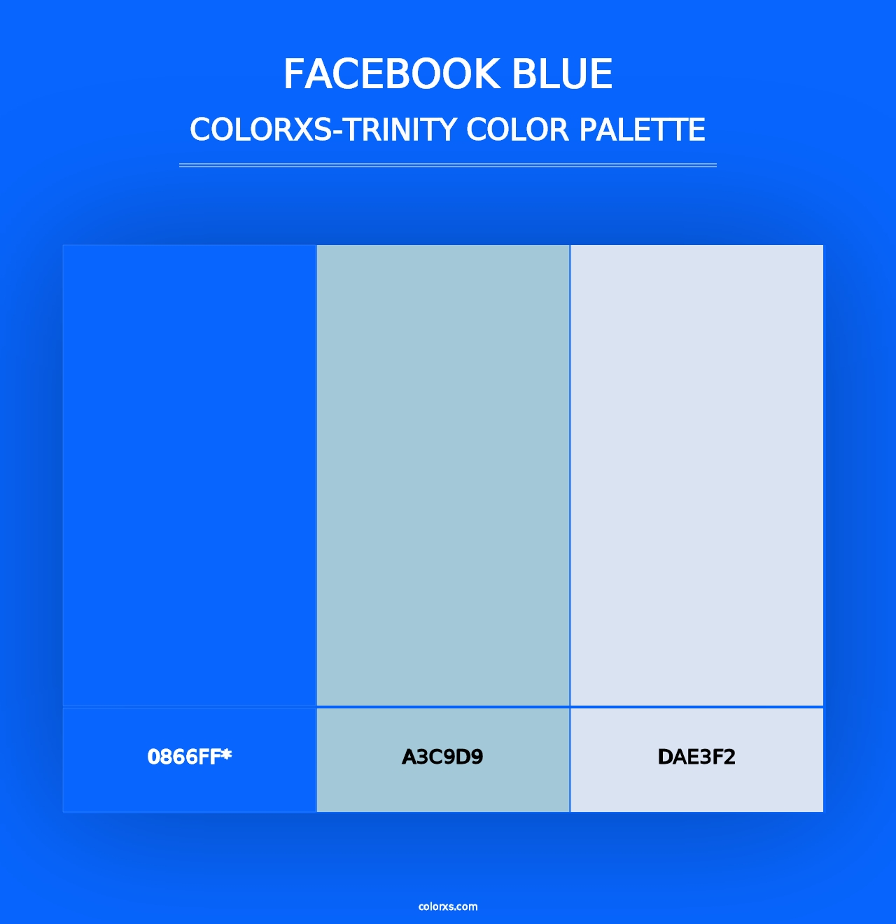 Facebook Blue - Colorxs Trinity Palette