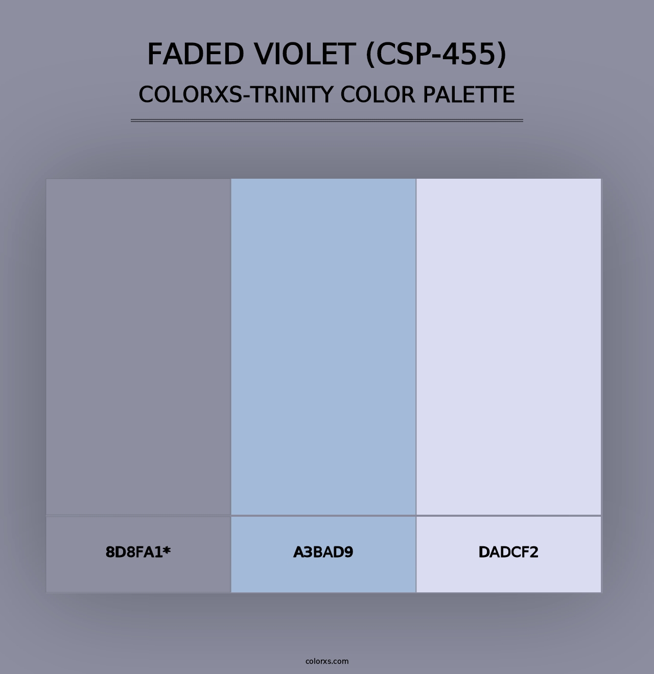 Faded Violet (CSP-455) - Colorxs Trinity Palette