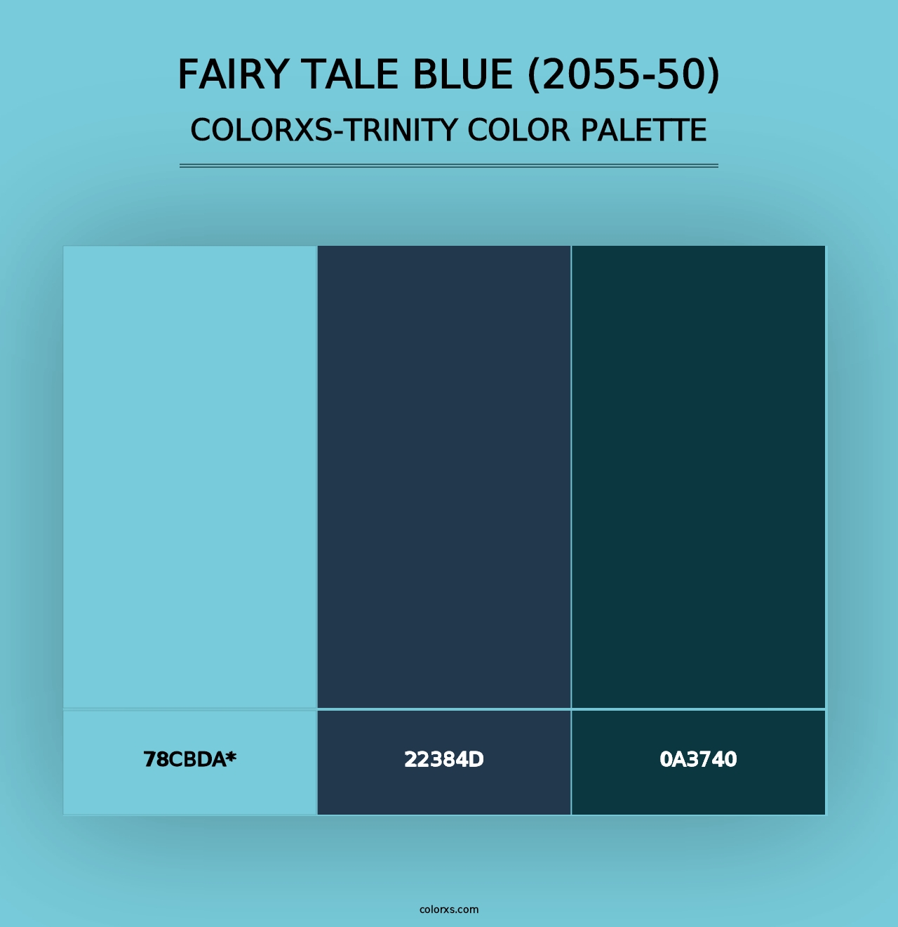 Fairy Tale Blue (2055-50) - Colorxs Trinity Palette