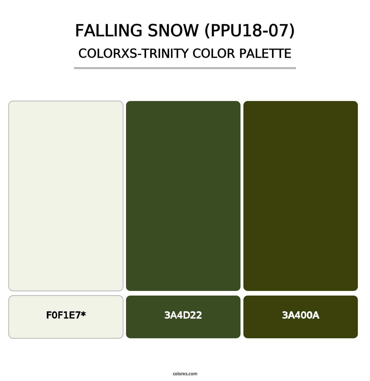 Falling Snow (PPU18-07) - Colorxs Trinity Palette