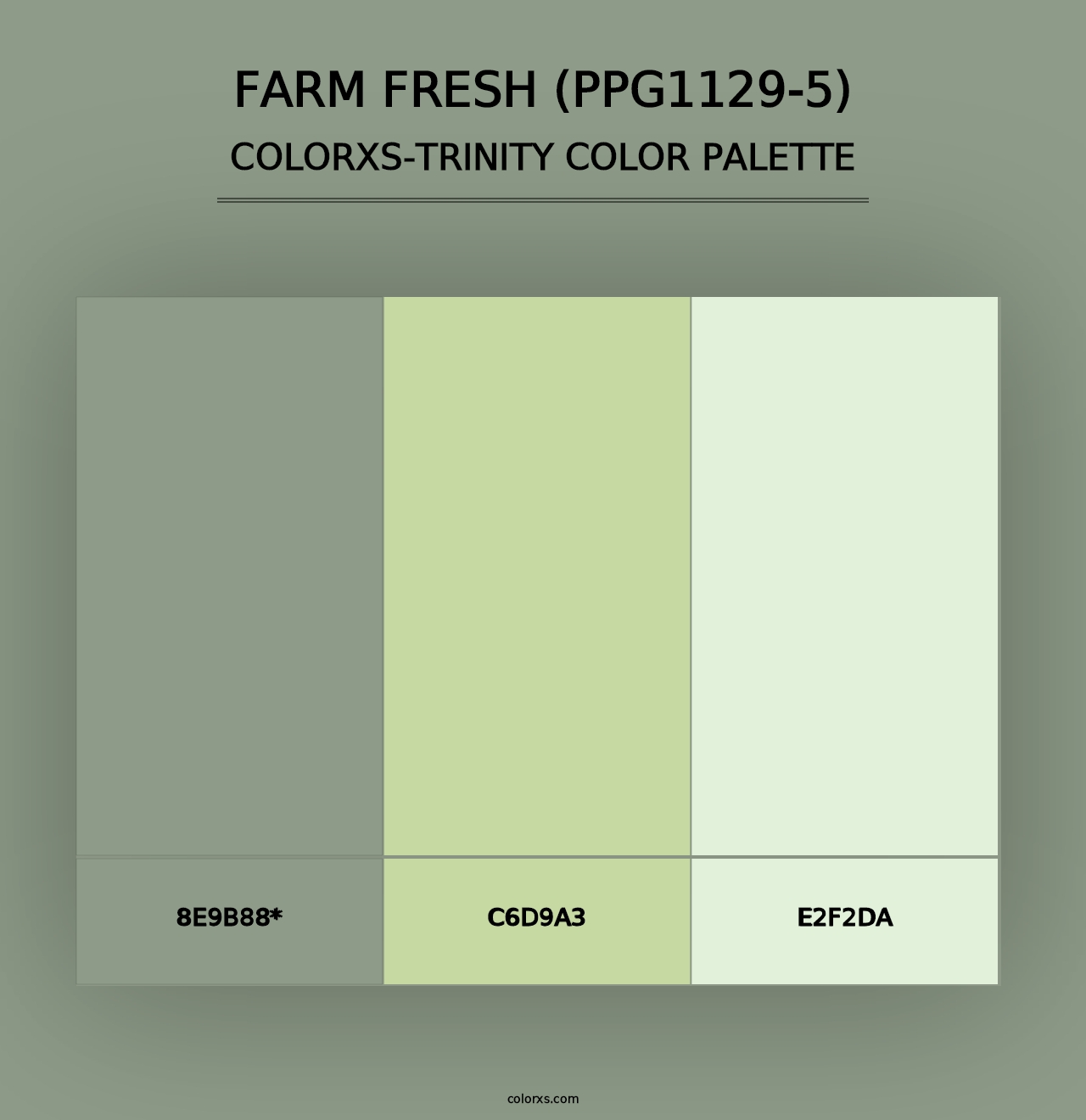 Farm Fresh (PPG1129-5) - Colorxs Trinity Palette