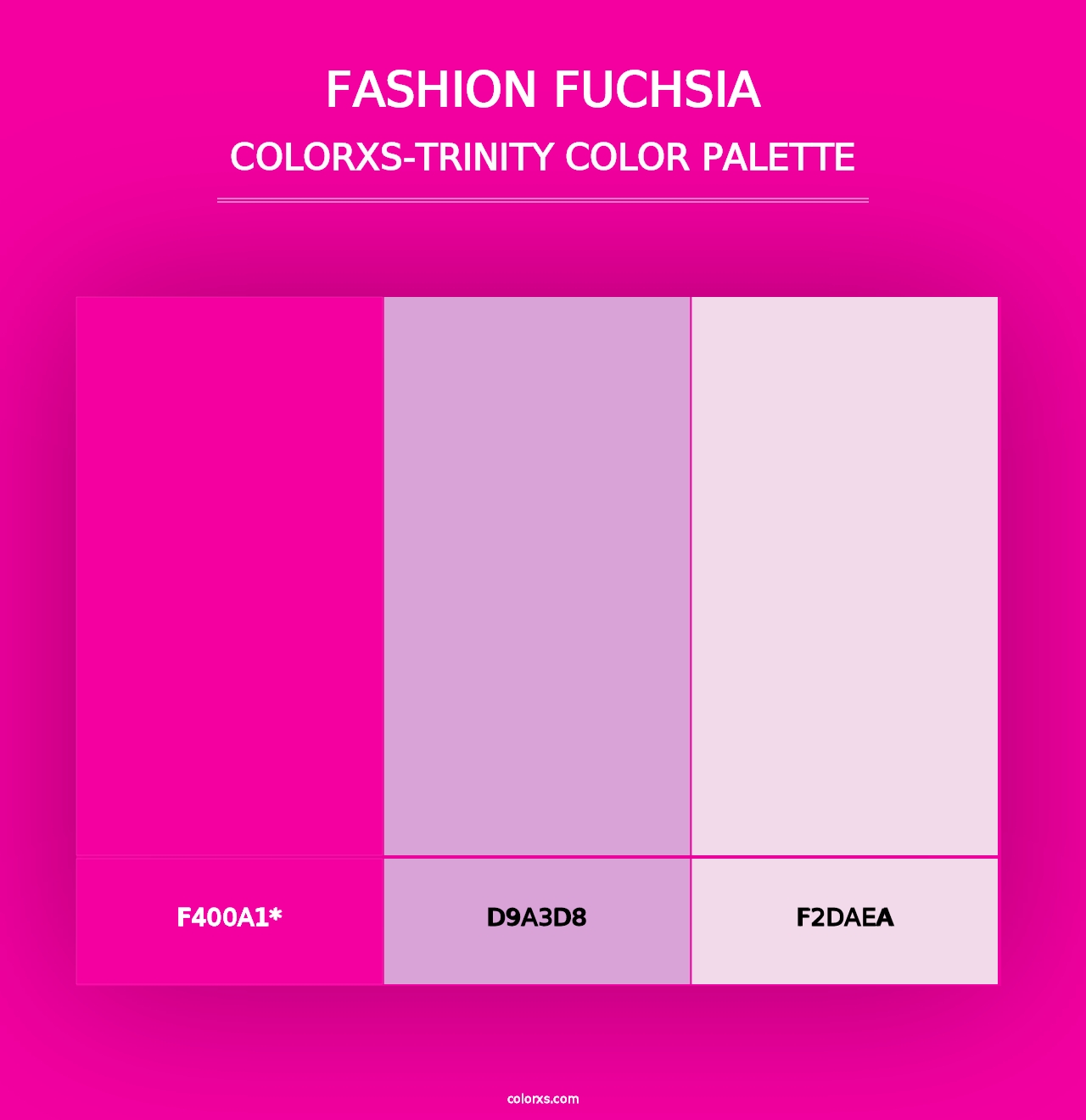 Fashion fuchsia - Colorxs Trinity Palette