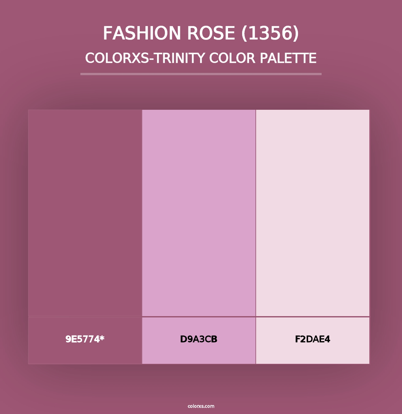 Fashion Rose (1356) - Colorxs Trinity Palette