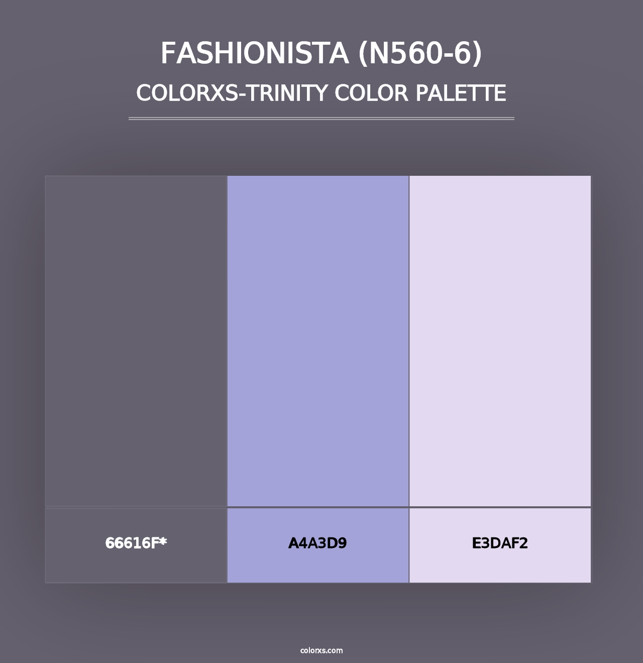 Fashionista (N560-6) - Colorxs Trinity Palette