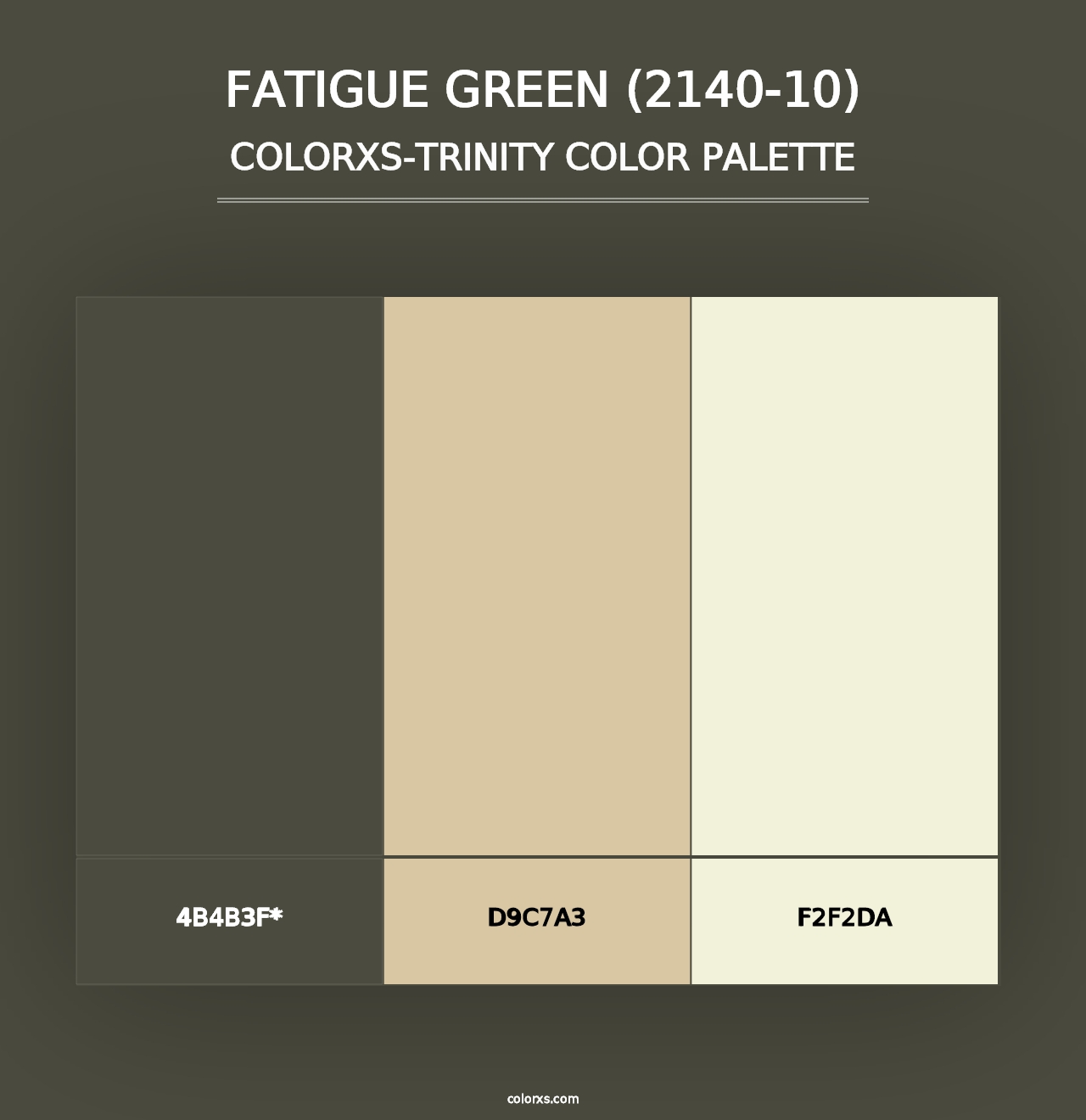 Fatigue Green (2140-10) - Colorxs Trinity Palette