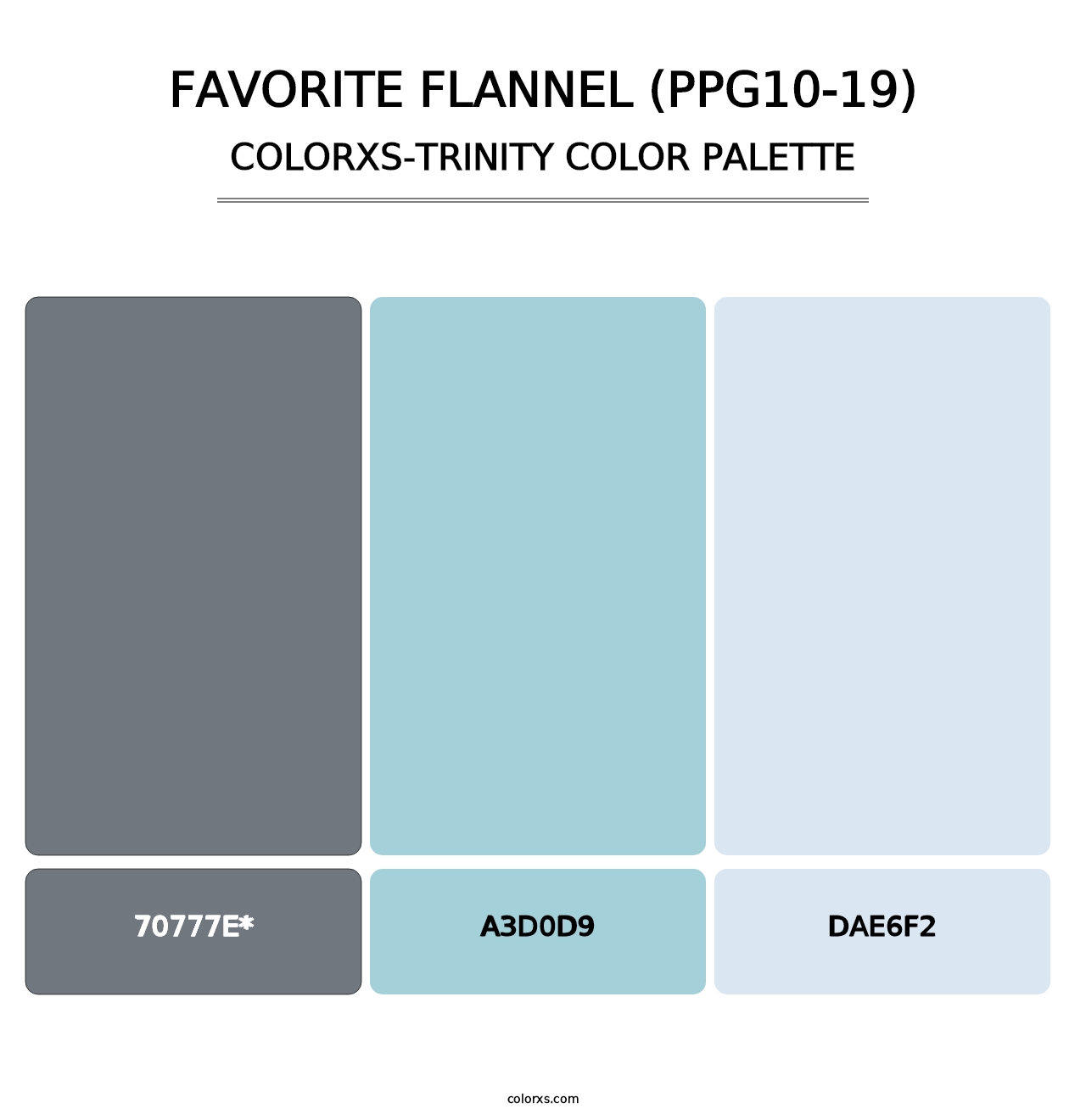 Favorite Flannel (PPG10-19) - Colorxs Trinity Palette