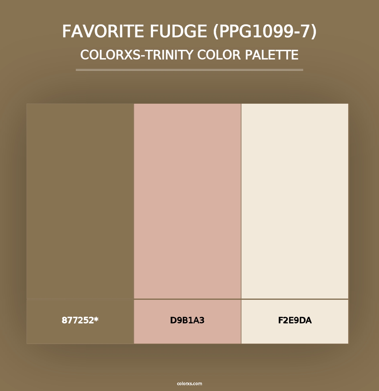 Favorite Fudge (PPG1099-7) - Colorxs Trinity Palette