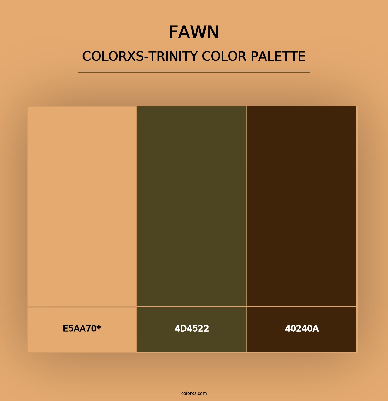 Fawn - Colorxs Trinity Palette