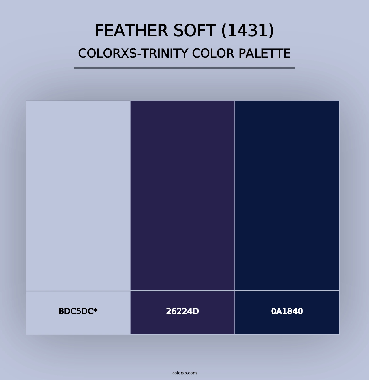 Feather Soft (1431) - Colorxs Trinity Palette