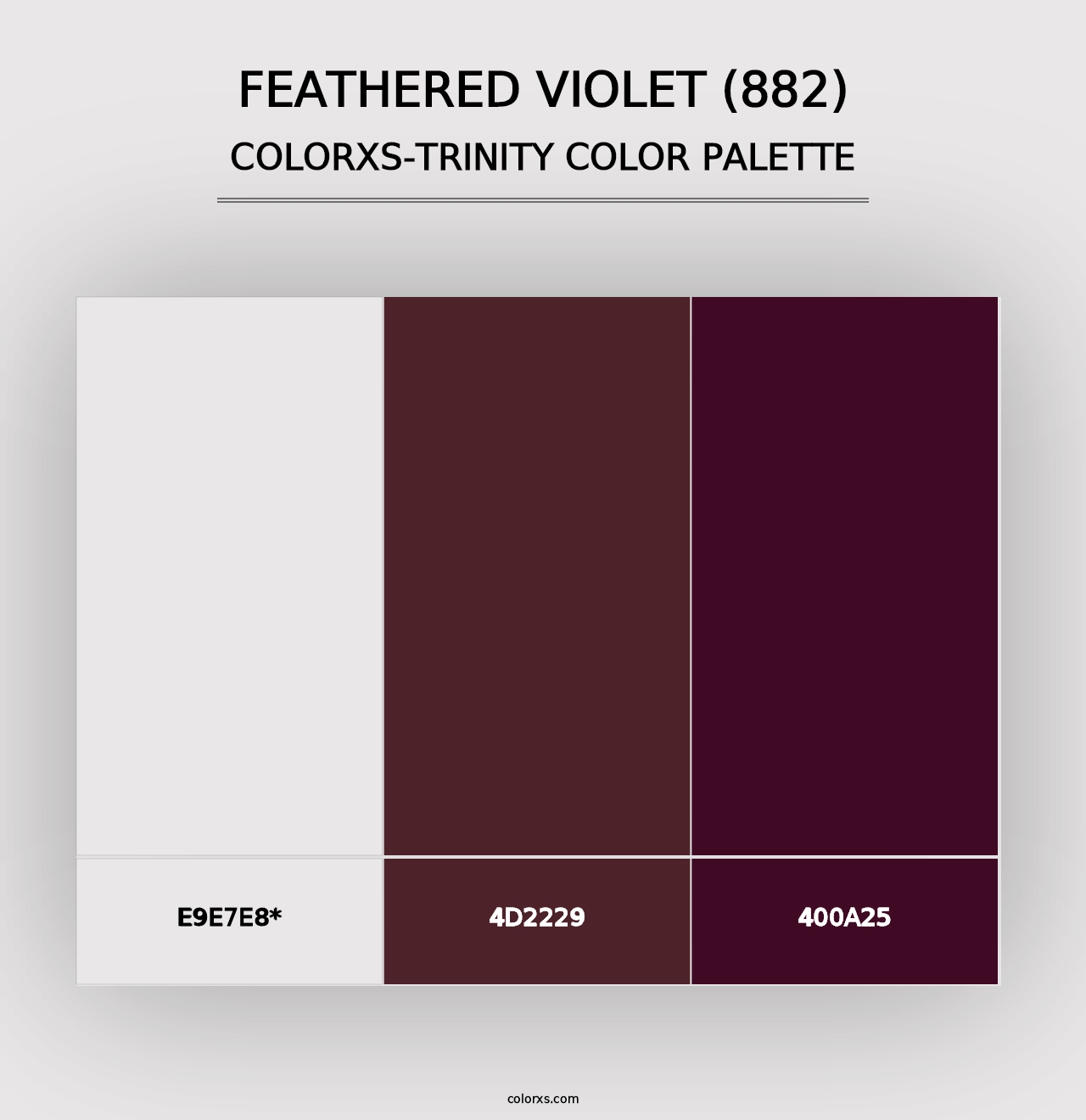 Feathered Violet (882) - Colorxs Trinity Palette