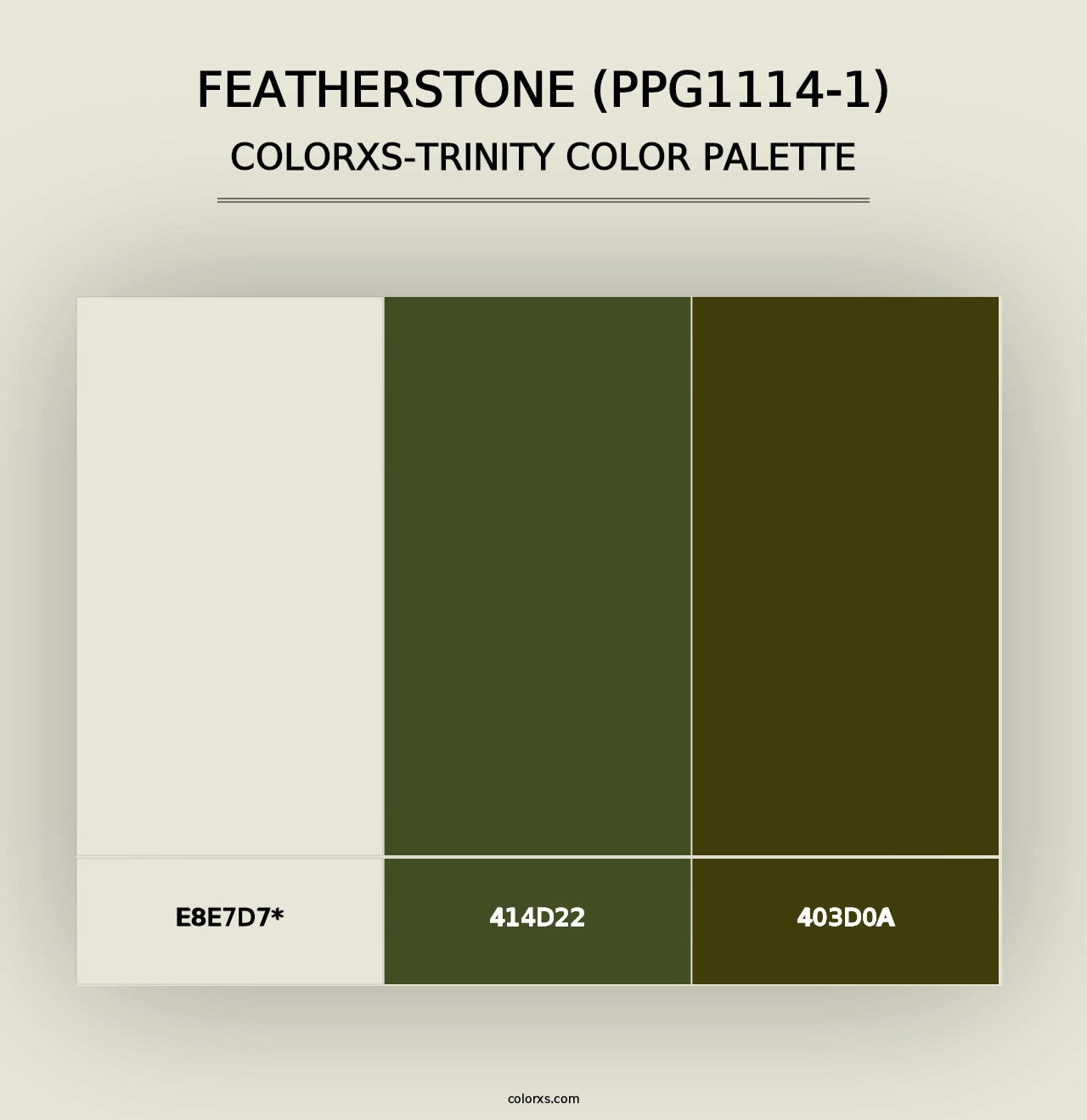 Featherstone (PPG1114-1) - Colorxs Trinity Palette