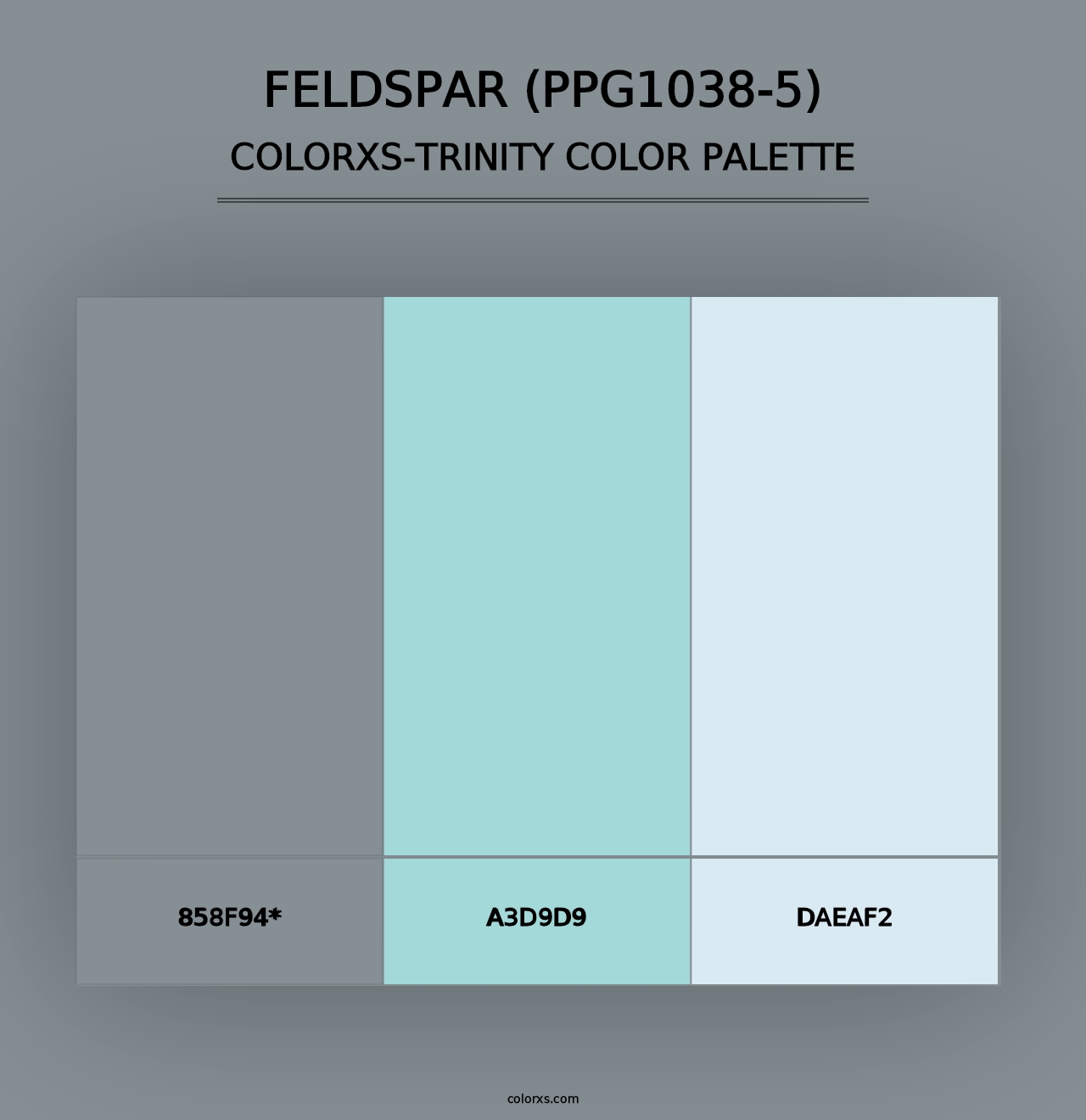 Feldspar (PPG1038-5) - Colorxs Trinity Palette