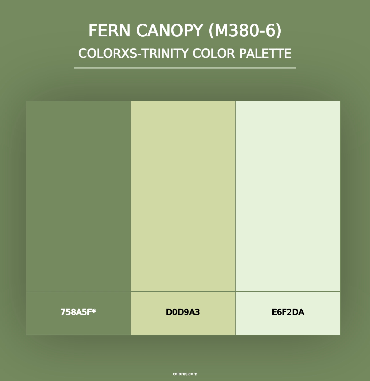 Fern Canopy (M380-6) - Colorxs Trinity Palette