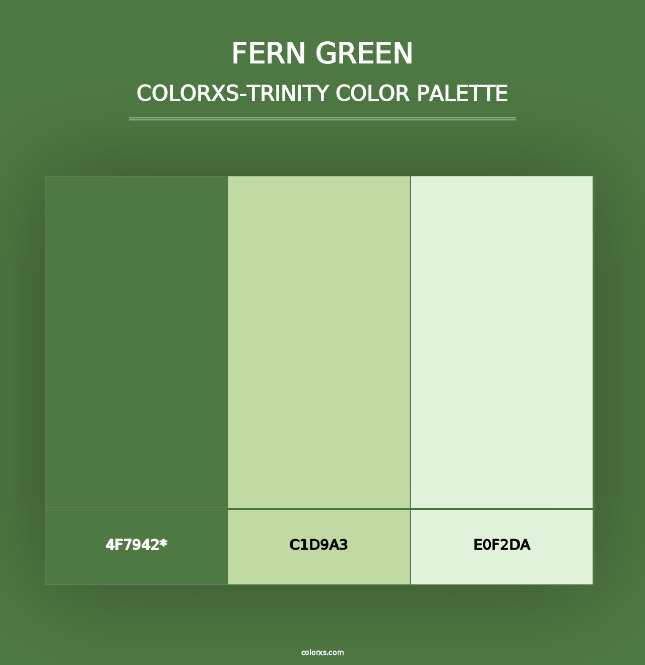 Fern green - Colorxs Trinity Palette