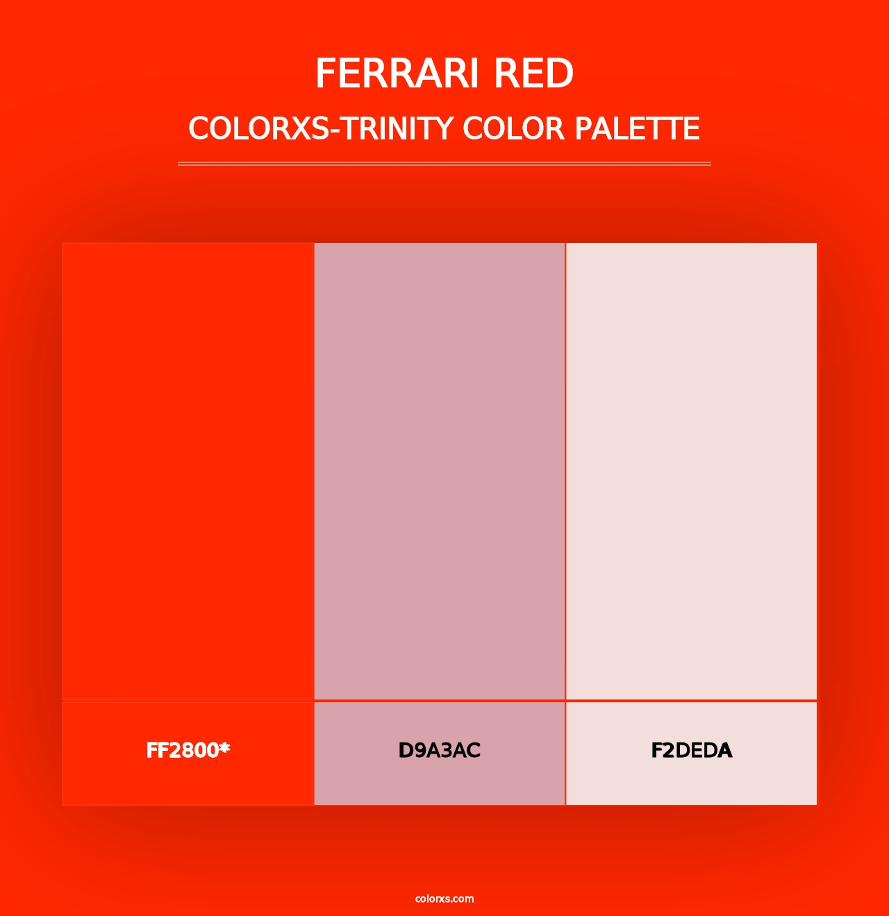 Ferrari Red - Colorxs Trinity Palette