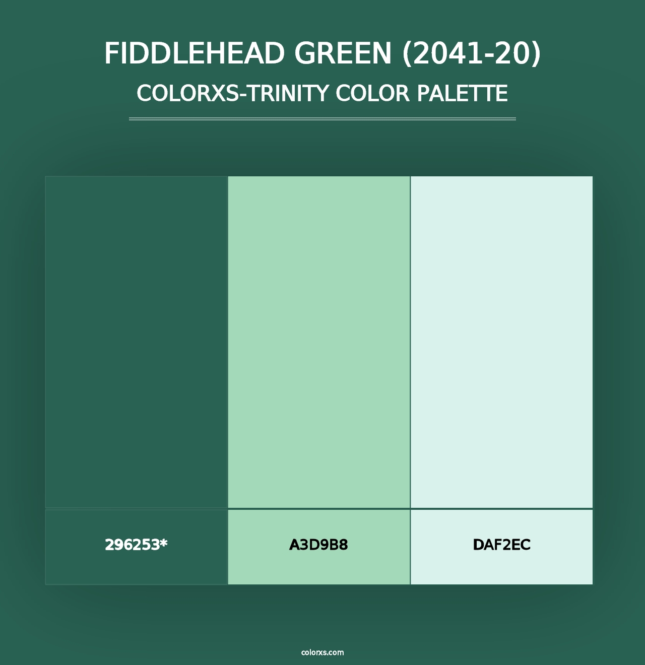 Fiddlehead Green (2041-20) - Colorxs Trinity Palette