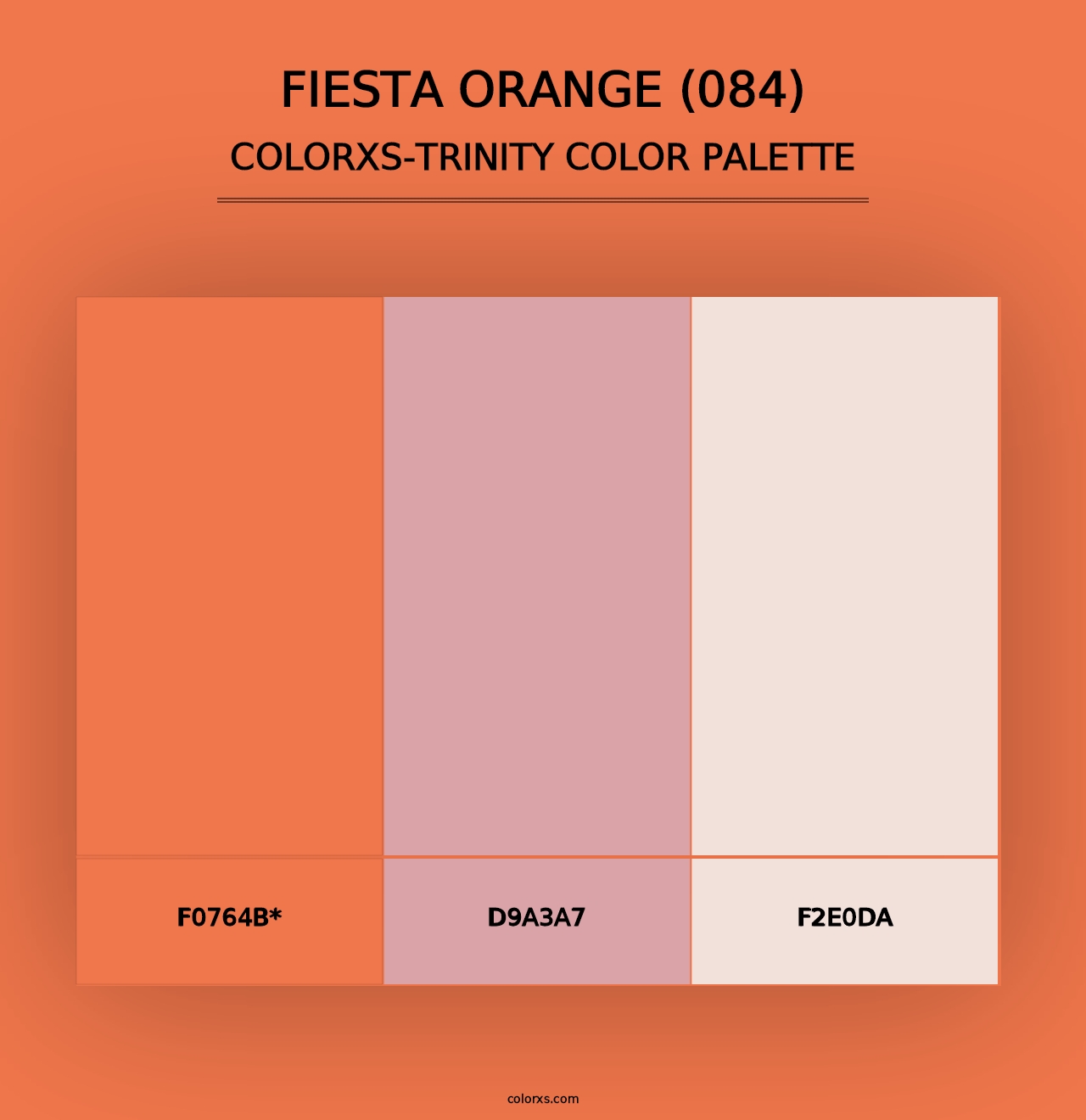 Fiesta Orange (084) - Colorxs Trinity Palette