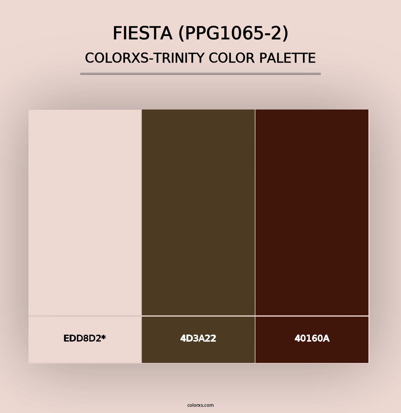 Fiesta (PPG1065-2) - Colorxs Trinity Palette