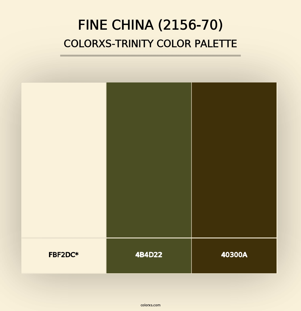 Fine China (2156-70) - Colorxs Trinity Palette