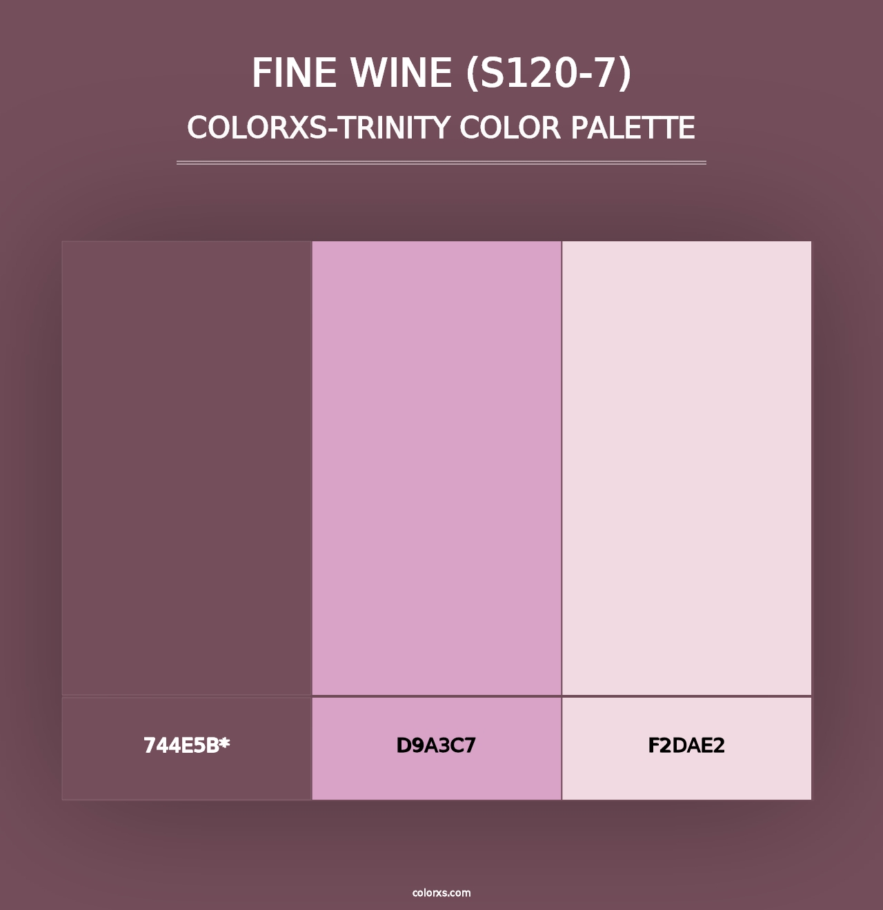 Fine Wine (S120-7) - Colorxs Trinity Palette