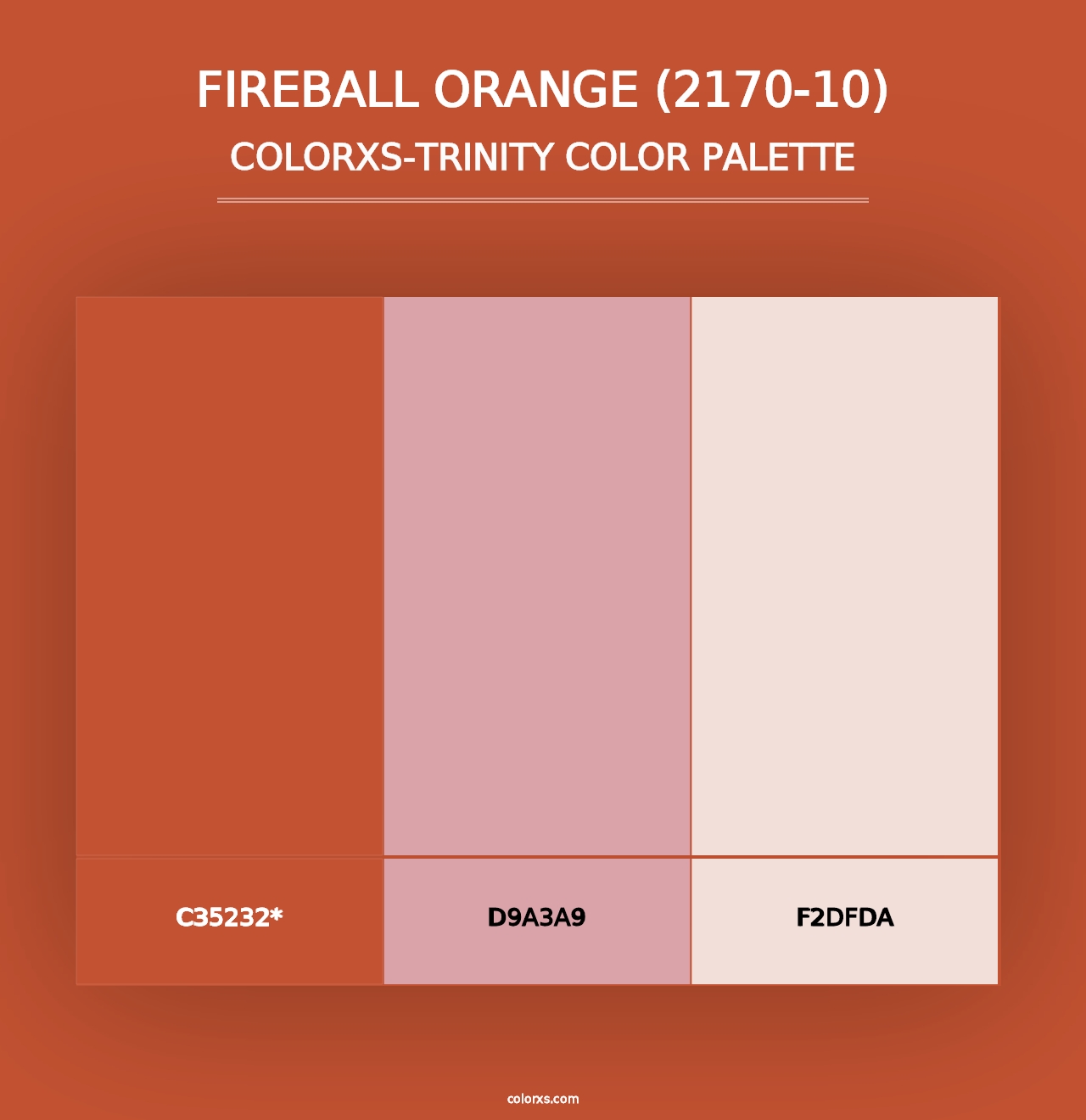 Fireball Orange (2170-10) - Colorxs Trinity Palette