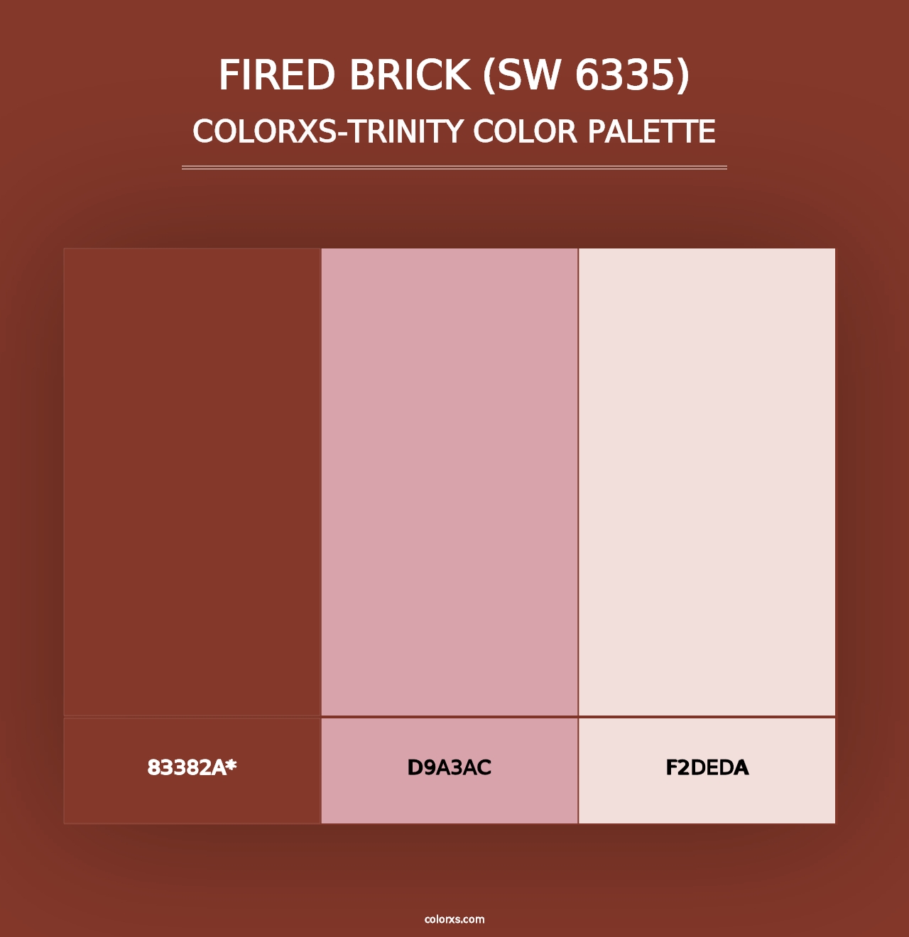 Fired Brick (SW 6335) - Colorxs Trinity Palette