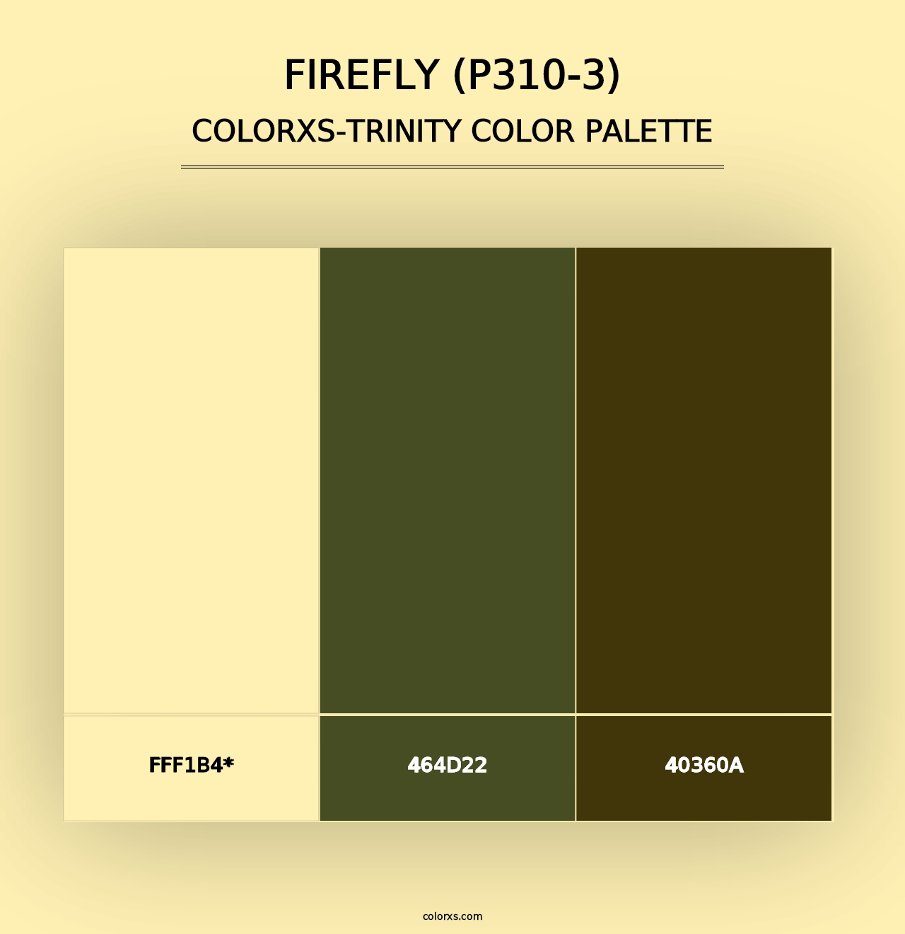 Firefly (P310-3) - Colorxs Trinity Palette