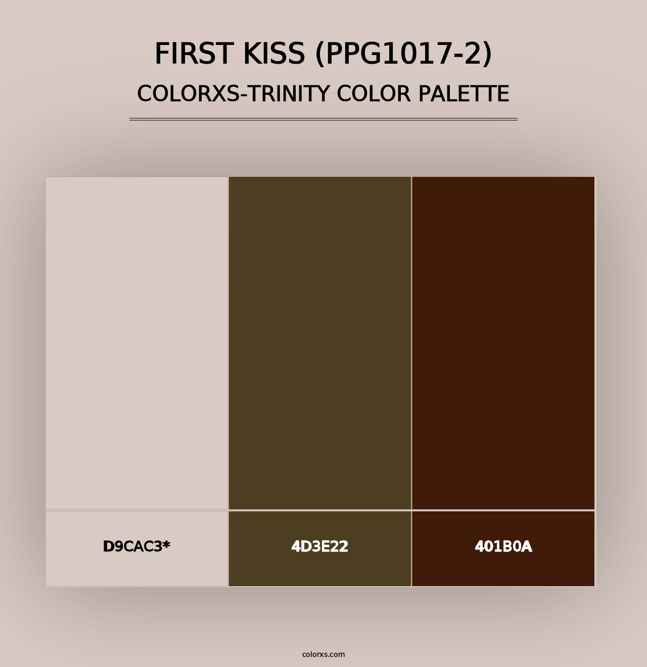 First Kiss (PPG1017-2) - Colorxs Trinity Palette