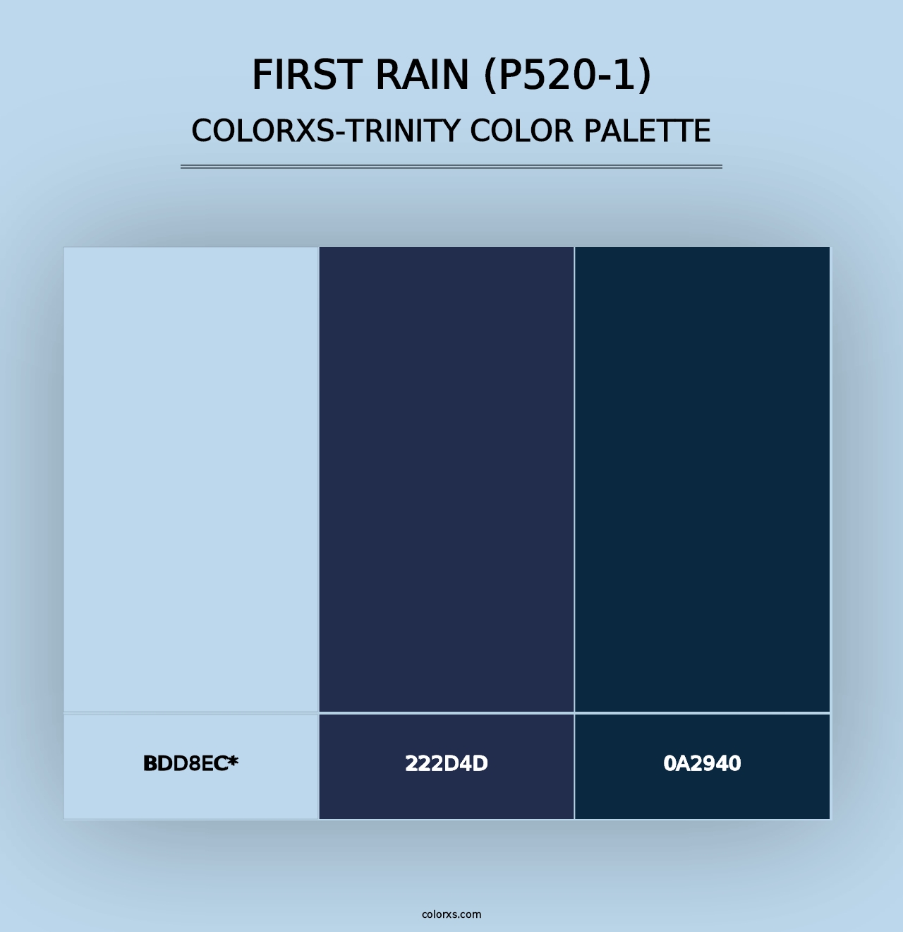 First Rain (P520-1) - Colorxs Trinity Palette