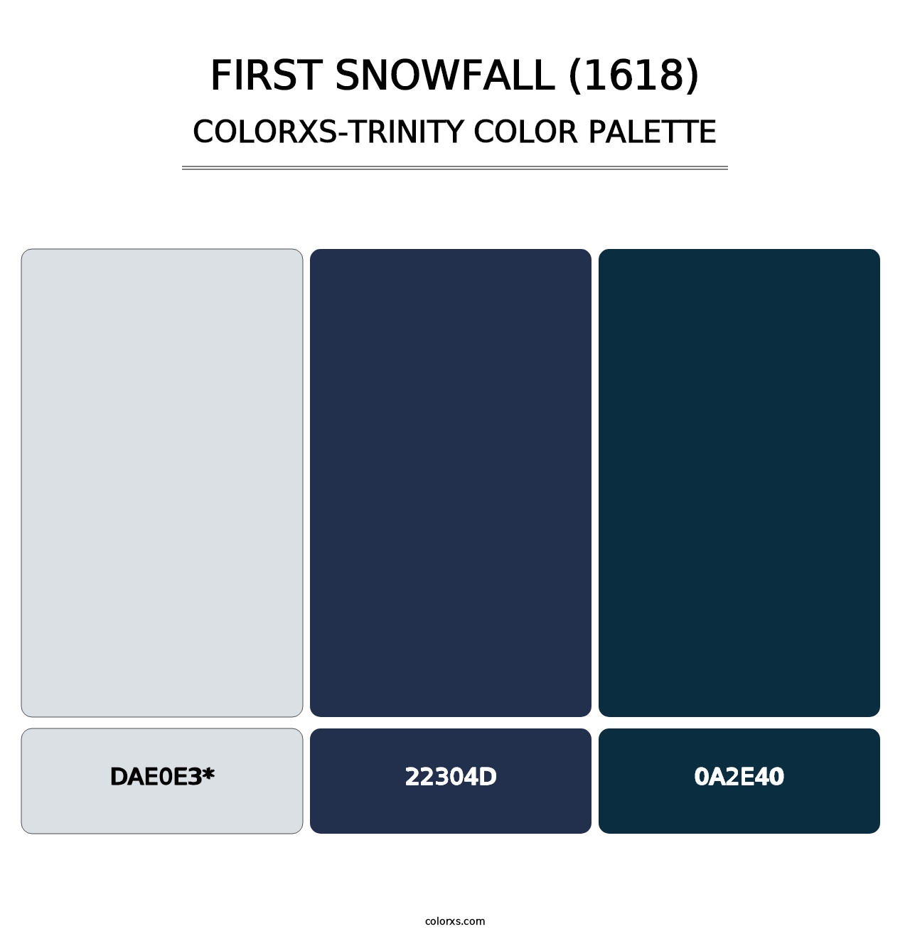 First Snowfall (1618) - Colorxs Trinity Palette