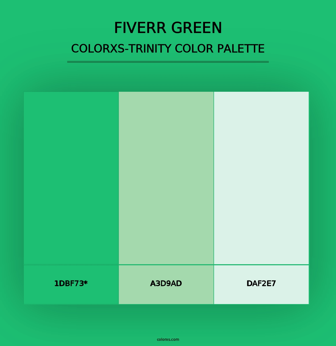 Fiverr Green - Colorxs Trinity Palette