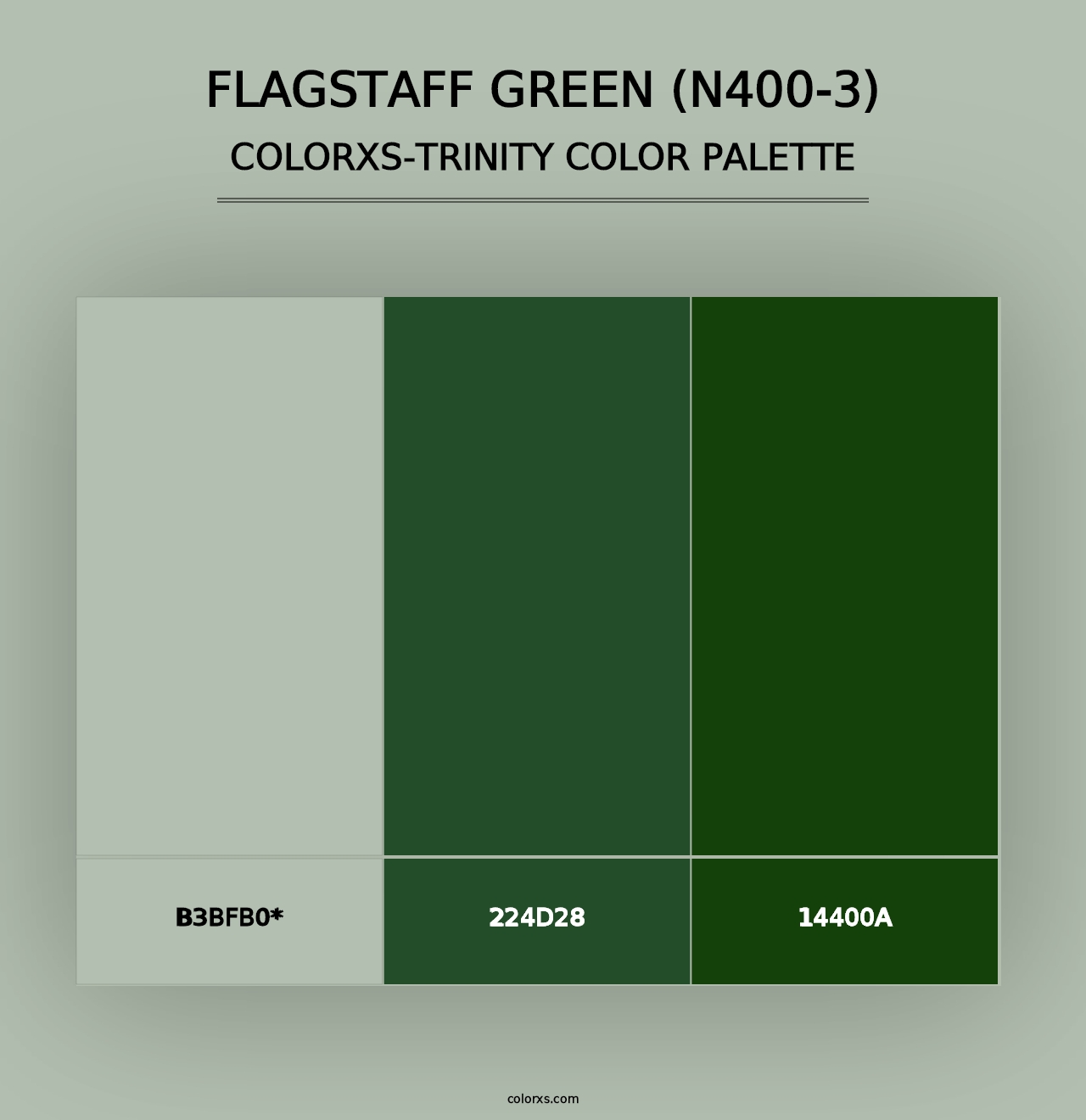 Flagstaff Green (N400-3) - Colorxs Trinity Palette